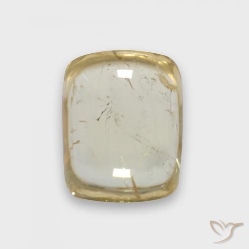 2.52ct 天然 薄いイエロー トルマリン, クッション, 透明