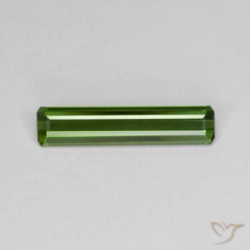 1.03ct 天然 アーシーグリーン トルマリン, エメラルドカット, VVS-VS