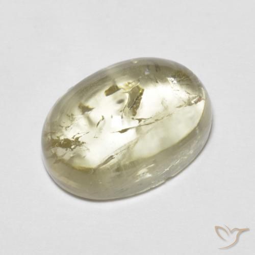 5.41ct 天然 薄いイエロー トルマリン, 楕円形, 透明