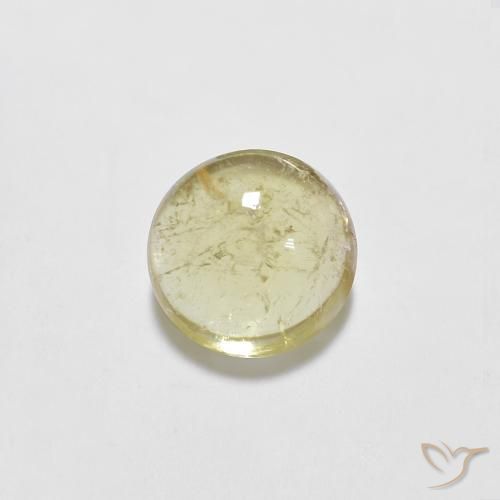 0.75ct 天然 薄いバンブルビーイエロー トルマリン, ラウンド, 透明