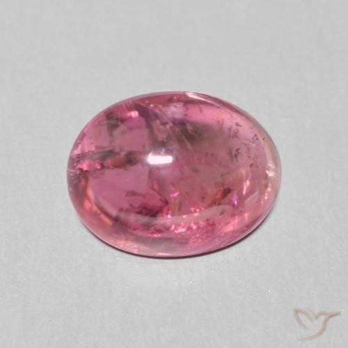 1.58ct 天然 ラズベリーレッド トルマリン, 楕円形, 透明