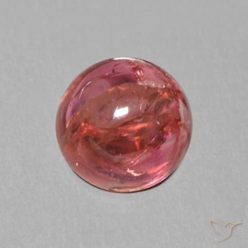 1.35ct 天然 赤みがかったパープル トルマリン, ラウンド, 透明