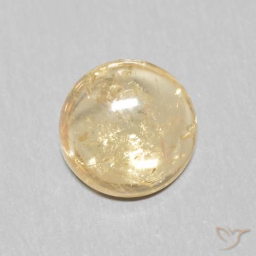 1.04ct 天然 クリーム色 トルマリン, ラウンド, 透明