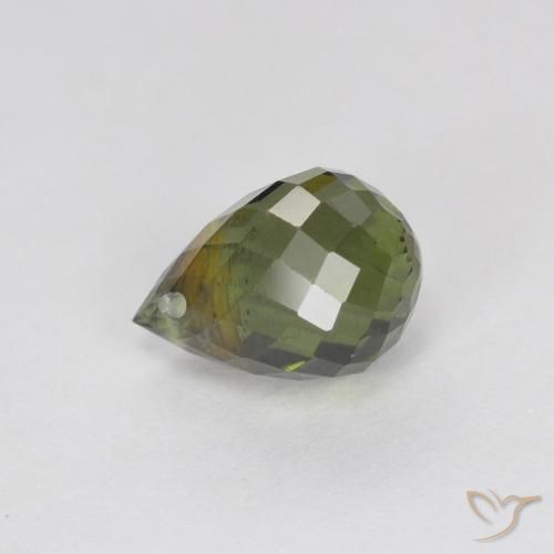 1.54ct 天然 ダークグリーン トルマリン, ブリオレット, VS-SI