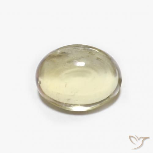 1.79ct 天然 薄いイエロー トルマリン, 楕円形, 透明