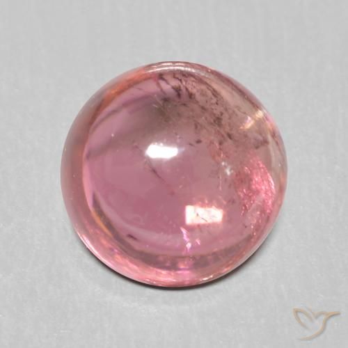 1.09ct 天然 ホットピンクトーン トルマリン, ラウンド, 透明
