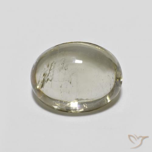3.38ct 天然 ミディアム薄いイエロー トルマリン, 楕円形, 透明