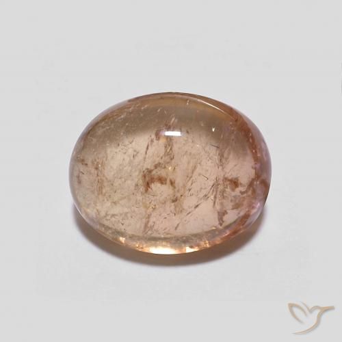 2.70ct 天然 Light Grapefruit Pink トルマリン, 楕円形, 透明