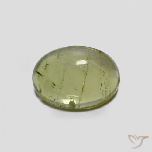 1.49ct 天然 黄みがかったグリーン トルマリン, 楕円形, 透明