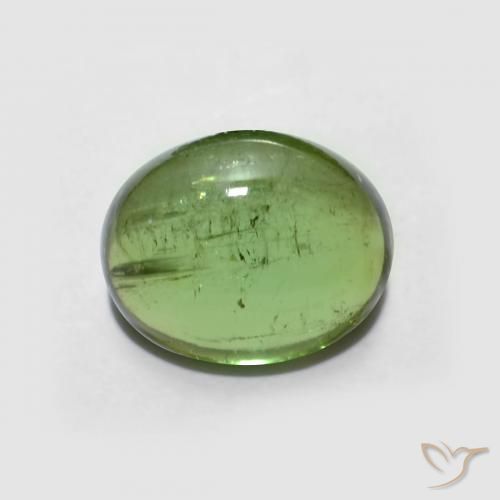 2.18ct 天然 ミディアムグリーン トルマリン, 楕円形, 透明