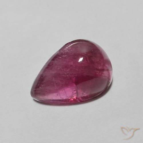 2.49ct 天然 ピンクがかったレッド トルマリン, 洋梨の形, 半透明
