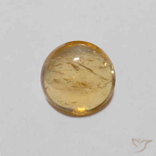 0.89ct 天然 ミディアムオレンジ トルマリン, ラウンド, 透明