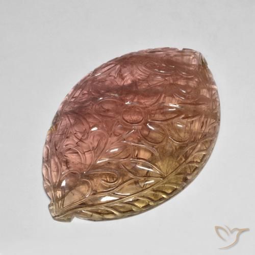 106.71ct 天然 オレンジピンク トルマリン, ファンシー, 透明