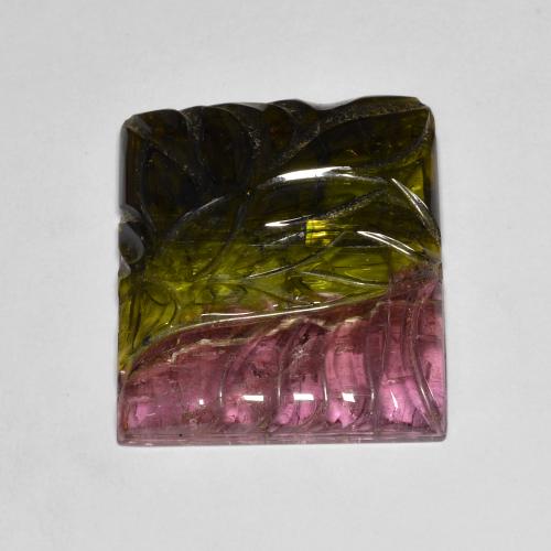 25.45ct 天然 マルチカラー トルマリン, バゲット, 半透明