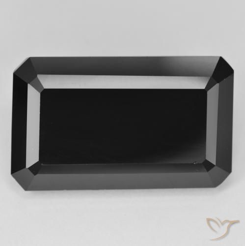31.32 ct ルース ブラック トルマリン、25 x 15 mm 八角形カット、モザンビーク産, Photo A