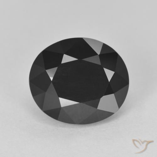 5.61 ct ルース ブラック トルマリン、11.6 x 10 mm オーバル カット、タンザニア産, Photo A