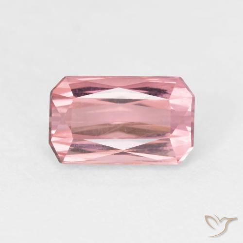 1.67ct 天然 バブルガムピンク トルマリン, エメラルドカット, VVS-VS