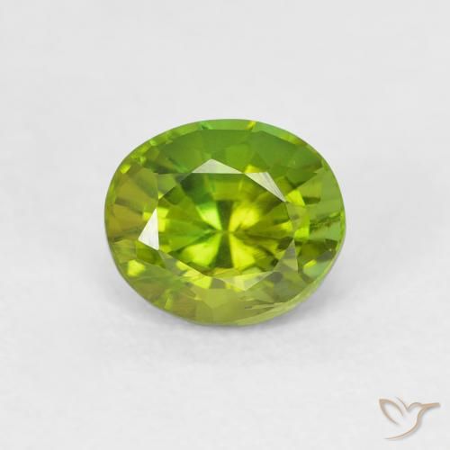 0.73ct 天然 ライブリーグリーン トルマリン, 楕円形, VVS-VS