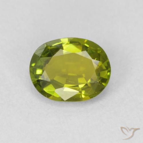 0.58ct 天然 ライブリーグリーン トルマリン, 楕円形, VS