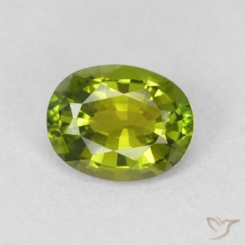0.68ct 天然 ライブリーグリーン トルマリン, 楕円形, VVS