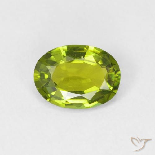 0.71ct 天然 ライブリーグリーン トルマリン, 楕円形, VVS