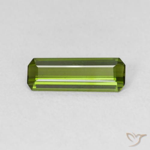 0.85ct 天然 海藻グリーン トルマリン, エメラルドカット, VS