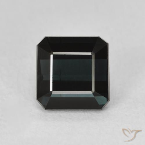 1.81ct 天然 ダークブルー トルマリン, エメラルドカット, VVS-VS