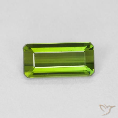 1.07ct 天然 フォレストグリーン トルマリン, エメラルドカット, VVS