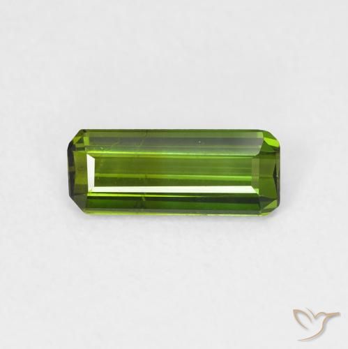 0.72ct 天然 ディープグリーン トルマリン, エメラルドカット, VS