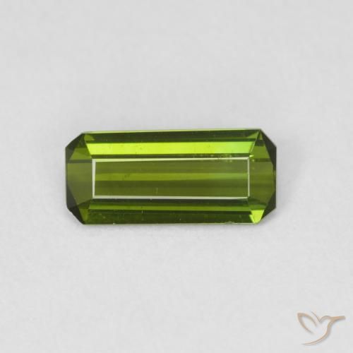 0.78ct 天然 フォレストグリーン トルマリン, エメラルドカット, VVS-VS