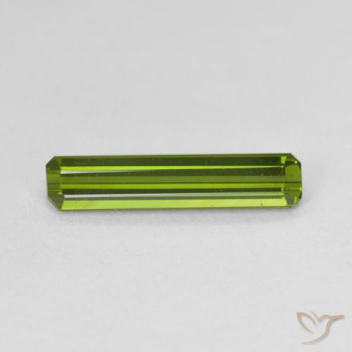 1.36ct 天然 ミディアムグリーン トルマリン, エメラルドカット, VVS-VS