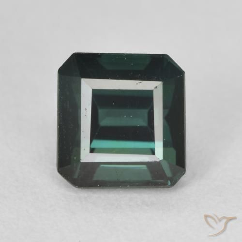 1.43ct 天然 青みがかったグリーン トルマリン, エメラルドカット, VS