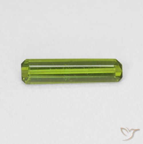 0.50ct 天然 ミディアムグリーン トルマリン, エメラルドカット, VVS