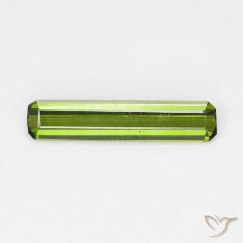 0.94ct 天然 ディープグリーン トルマリン, エメラルドカット, VVS