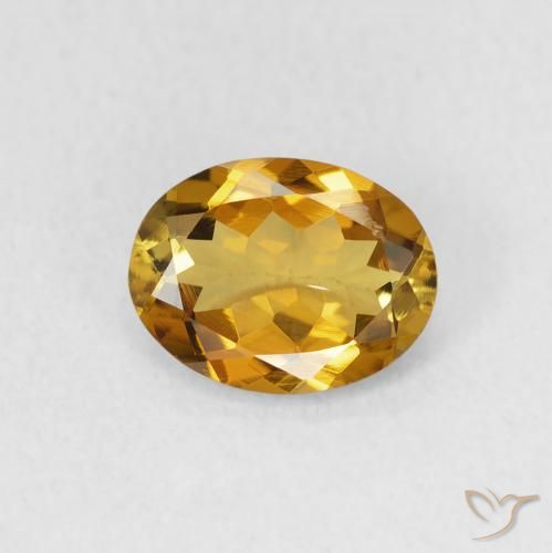 1.09ct 天然 Medium Dark-Brown トルマリン, 楕円形, VS