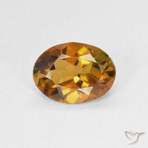 1.03ct 天然 ゴールドブラウン トルマリン, 楕円形, VVS-VS