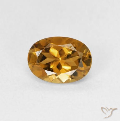 0.93ct 天然 ゴールドブラウン トルマリン, 楕円形, VVS-VS