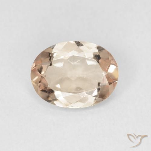 1.14ct 天然 サーモンピンク トルマリン, 楕円形, VVS-VS