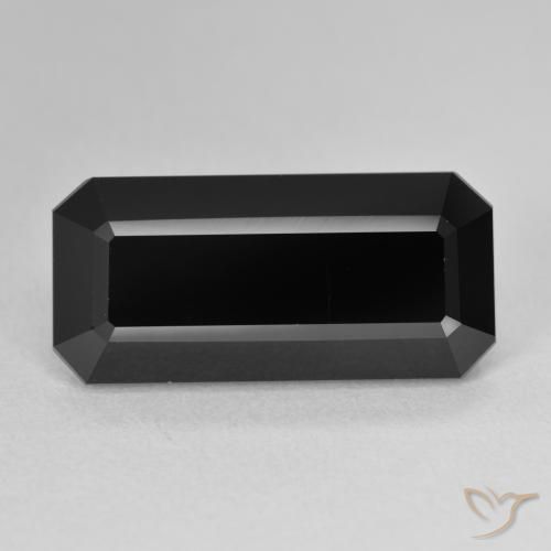 10.67 ct ルース ブラック トルマリン、19.1 x 8.9 mm 八角形カット、モザンビーク産, Photo A