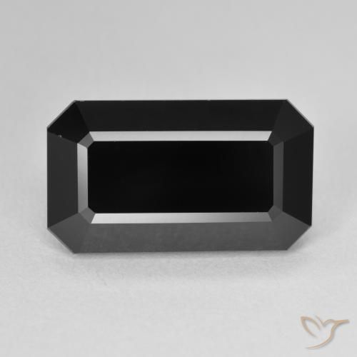 10.23 ct ルース ブラック トルマリン、16.7 x 9.8 mm 八角形カット、モザンビーク産, Photo A