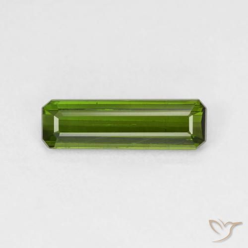 1.28ct 天然 Medium Light Green トルマリン, エメラルドカット, VS-SI