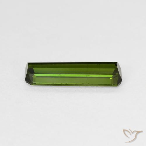 1.28カラットの天然Medium Light Greenトルマリン、八角形 / エメラルドカット、VS-SI