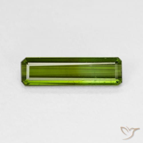 1.52ct 天然 アーシーグリーン トルマリン, エメラルドカット, VS