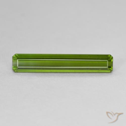 1.92ct 天然 アーシーグリーン トルマリン, エメラルドカット, VVS