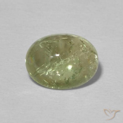 1.92ct 天然 ウォームグリーン トルマリン, 楕円形, 透明