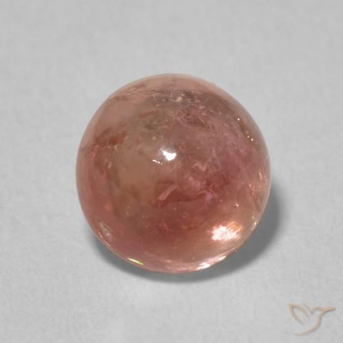 1.79ct 天然 オレンジがかったピンク トルマリン, ラウンド, 透明