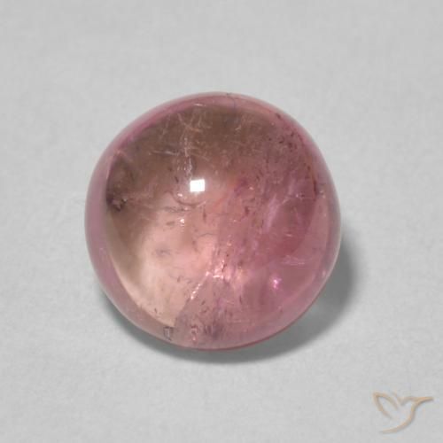 1.73ct 天然 薄いホットピンク トルマリン, ラウンド, 透明
