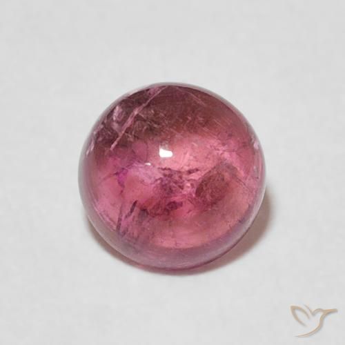 1.25ct 天然 ミディアムピンク トルマリン, ラウンド, 透明