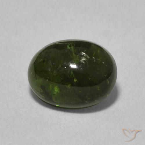 1.51ct 天然 フォレストグリーン トルマリン, 楕円形, 透明