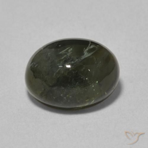1.75ct 天然 ディープグリーン トルマリン, 楕円形, 透明, Photo A